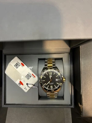 Reloj de cuarzo para hombre TAG HEUER Formula 1 - WAZ1121.BB0879 - bicolor - esfera negra Foto 1 de 4