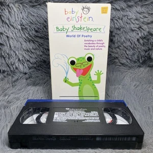 Baby Einstein- Baby Shakespeare World Of Poetry VHS Tape Walt Disney Vocabulary - Picture 1 of 9
