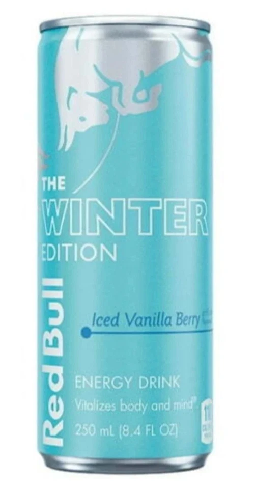 12 Cans Red Bull Energy Drink Winter Edition Iced Vanilla Berry 8.4 fl oz Each - Image 1 of 1