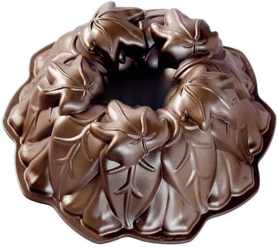 Nordic Ware Harvest Leaves Bundt Pan Bronze