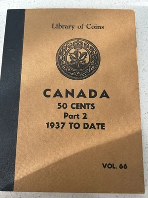 SASA Lot Of (33) Canada 50 cents Silver Half Dollar Coins In Library Of Coins - Image 1 of 4