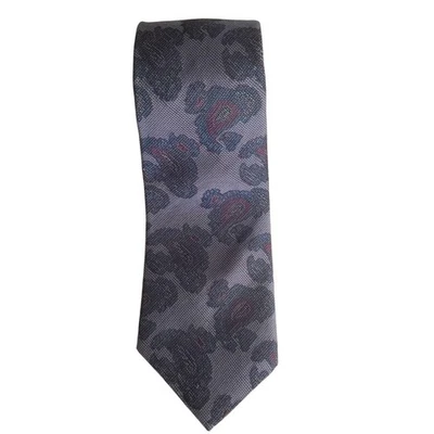 Corbata de Colección Damon Levy's Nashville Azul Paisley Tejida 100% Seda Hecha en EE. UU. Foto 1 de 4