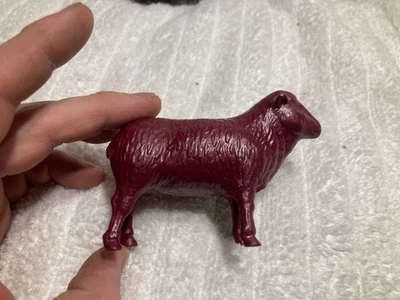 Tonka Maroon Farm Animal Sheep Plastic Rare 1950s Original Excellent! - Image 1 of 4
