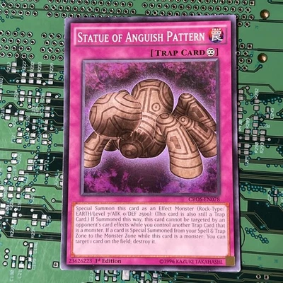 Statue of Anguish Pattern CROS-EN078 Crossed Souls 1st Edition Yugioh Card Mp - Image 1 of 4