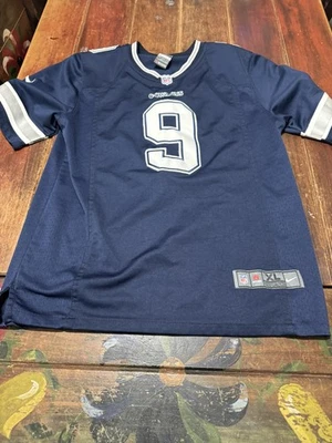 Camiseta de fútbol americano Nike Tony Romo Dallas Cowboys NFL juvenil talla XL #9 Foto 1 de 4