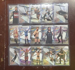 2020 Topps Finest Wwe 15 card lot  - Picture 1 of 2
