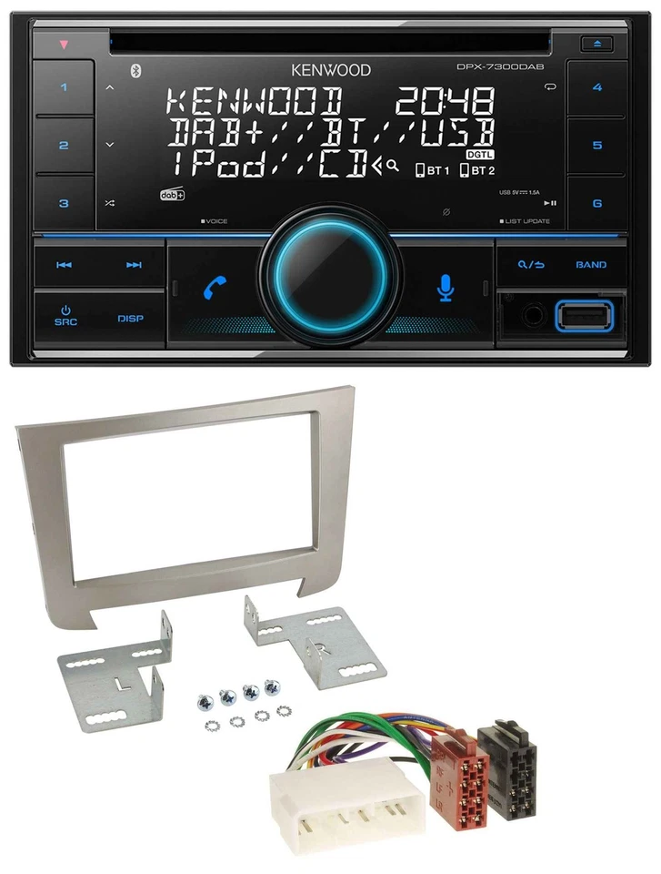 Kenwood CD 2DIN DAB USB MP3 Bluetooth Autoradio für SSangYong Rexton ab 2013 - Bild 1 von 4