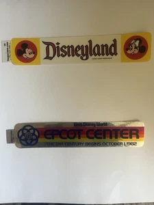 2 VTG New Disney Land Epcot Bumber Stickers - Picture 1 of 5