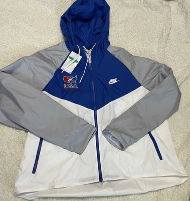 Nueva Con Etiquetas Chaqueta Nike Cremallera Completa EE. UU. Lucha Libre Mujer Talla XL Equipo EE. UU. Foto 1 de 4