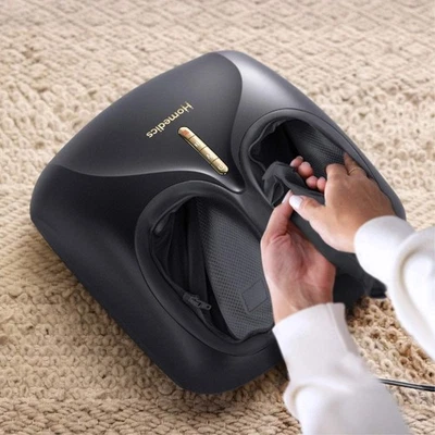 HoMedics 指压 + 气足按摩器 带热深跪疗法 全新 — 第 1/4 张图片