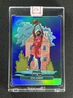 2020-21 Panini One And One Basketball Joel Embiid #16 Downtown Case Hit SSP - Image 1 of 3
