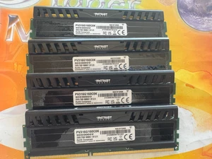 Patriot 32GB (4X8GB) DDR3 PC3-12800 1600 MHz Desktop Gaming Memory PV316G160C0K - Picture 1 of 3
