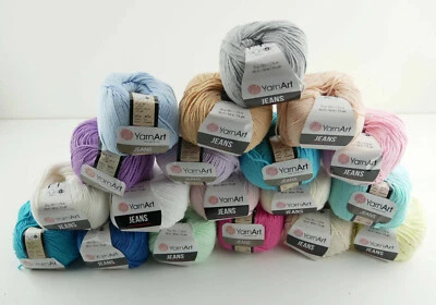 YarnArt Jeans Garn Baumwollgarn Amigurumi Babygarn Wolle 50g Yarn Art 160m/50g - Bild 1 von 4