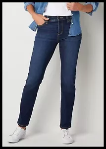 Neu mit Etikett dunkelblaue St. John's Bay Damenjeans heimlich schlankes gerades Bein 12P - Bild 1 von 5