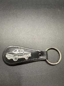 Vintage Kempthorn Motors Car Key Chain Genuine Leather Canton OHIO - Bild 1 von 3