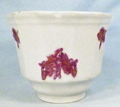 Antique Chelsea Blue Grape Cup Handleless ironstone Copper Luster As Is - Image 1 of 4