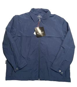 SCOTTeVEST TEC Jacket Men’s 2XL Navy Blue Zip Up Pickpocket Pockets - Picture 1 of 9