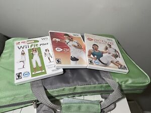 Wii Fit Balance Board Skin Storage Bag 2 Active Trainer Games Wii Fit + Nintendo