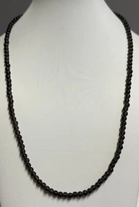 Sterling Silver Nicky Butler Smokey Quartz Beaded Necklace(13.48g, 4.4mm, 22.5”) - Picture 1 of 4