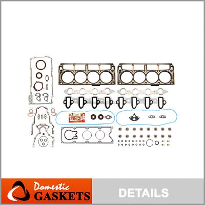 7 Layers Full Gasket Set Fit 01-03 GMC Cadillac Chevrolet Hummer 6.0 OHV - Image 1 of 4