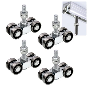 Conjunto de carro silencioso rodillo de 4 ruedas para canal de puntal 1-5/8 resistente 4 piezas - Imagen 1 de 7