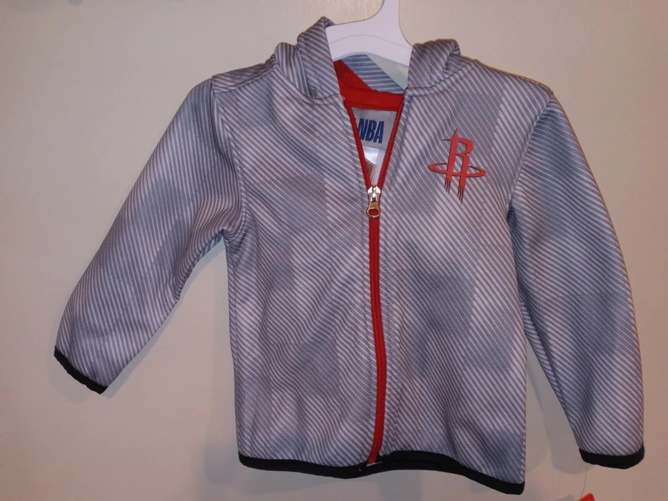 Houston Rockets Toddler Baseline Full Zip Hoodie 3t Multicolored