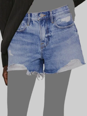 $190 ОПРАВА женщин синий Le Brigette потертые джинсы шорты размер 26 - Изображение 1 из 3