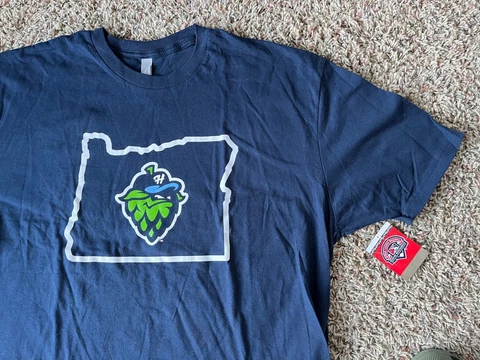 Hillsboro Hops T-Shirt Baseball Minor League  - Men's Size: XL - NEW Cover