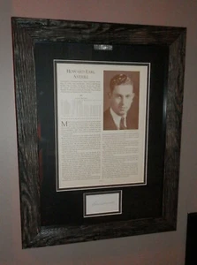 Earl Averill Cleveland Indians Hall of Fame 1933 Who's Who BEAUTIFULLY FRAMED! - Picture 1 of 9