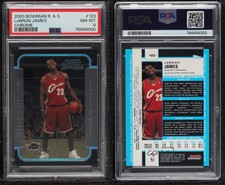2003-04 Bowman Rookies Chrome LeBron James #123 PSA 8 Rookie RC