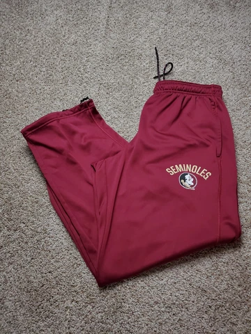 Florida State Seminoles Joggers Size XL Mens Red Nike Therma-Fit Straight Leg Cover