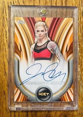 2020 Topps WWE Womens Division Jessamyn Duke /50 Auto NXT Rookie - Image 1 of 2