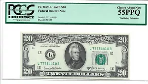 SERIES 1969B $20 SAN FRANCISCO NOTE FRN #2069L PCGS 55 CHOICE ABOUT NEW (LOT V) - Picture 1 of 2