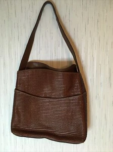 Talbot's Brown Woven Leather Purse - Picture 1 of 9