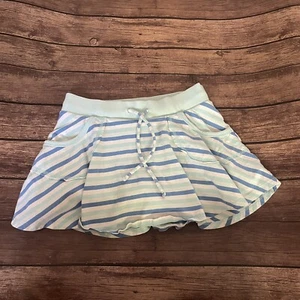 Girl’s Justice Blue Striped Skirt Size 12 - Picture 1 of 4