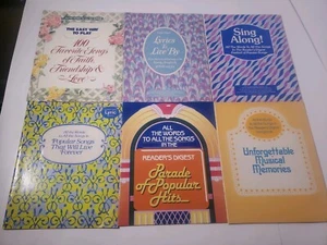 Readers Digest All The Words To All The Songs Lot Of 6 vintage lyric booklets - Picture 1 of 12