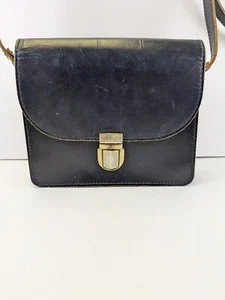 Mark & Graham Crossbody Royal Blue Leather Bag Purse - Picture 1 of 6