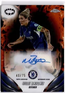 Millie Bright 2023-24 Topps cromo refractor infernal para mujer #40/75 Chelsea - Imagen 1 de 2