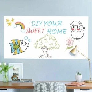 White/Clear Single Side Adhesive Writing Film Whiteboard Film Board Office PET - Picture 1 of 14
