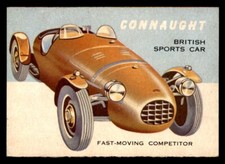 1954 Topps World on Wheels #3 Connaught British Sports Car EX *d5
