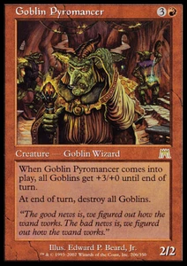 MTG GOBLIN PYROMANCER EXC - PIROMANTE GOBLIN - ONS - MAGIC - Picture 1 of 1