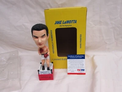 Jake LaMotta "The Raging Bull" Limited Edition 8 inch Bobblehead Autographed PSA - Image 1 of 4