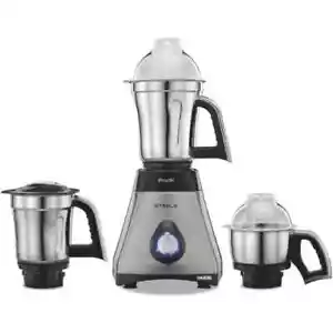 Preethi Steele 3-Jar Mixer Grinder, 550-Watt, Silver - Picture 1 of 1