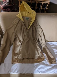 90's royal robbins khaki mens jacket medium hooded windbreaker/raincoat - Picture 1 of 4