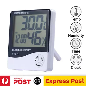 Digital Thermometer Humidity Meter Room Temperature Indoor LCD Hygrometer AU - Picture 1 of 8