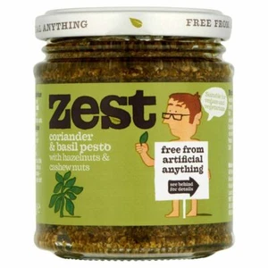 Zest Foods 165g Coriander & Basil Pesto - Picture 1 of 3