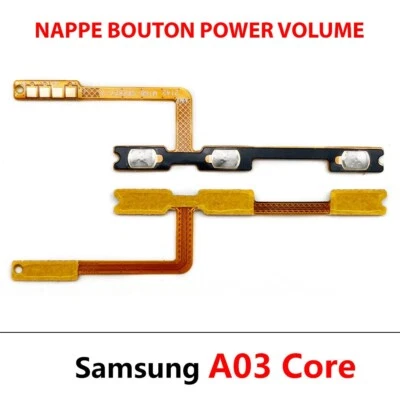 SAMSUNG GALAXY A03 CORE nappe bouton démarrage power allumage ON/OFF + Volume