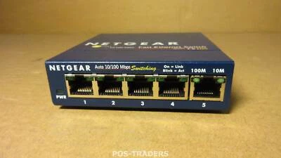 NETGEAR FS105 V2 5-Port RJ45 Fast Ethernet Unmanaged Switch, Desktop, - EXCL PSU - Bild 1 von 2