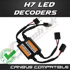 x2PZ H7 Faro LED Canbus Resistenze di Avvertimento Senza Errori Decodificatore Anti Slicker - Foto 1 di 6