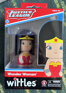 Wonder Woman Wittles Wooden Doll DC Justice League New